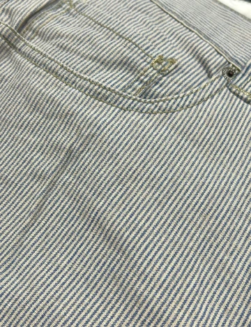 Pantaloni Zara, alb/albastru Albastru