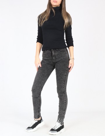 Blugi Bershka, gri inchis