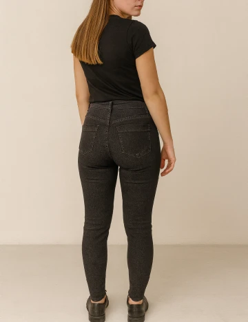 Blugi Bershka, negru Negru