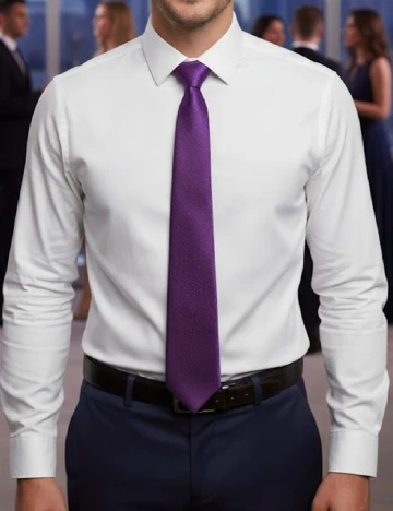 Cravata Zara, mov Mov