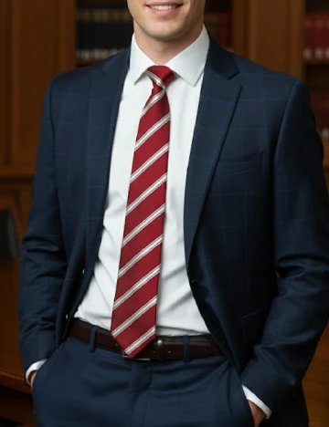 Cravata Zara, rosu/alb