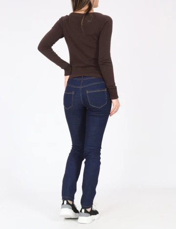 Blugi Bershka, bleumarin Albastru