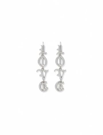 Cercei Bershka, argintiu Gri