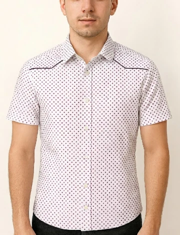 Camasa Pull&Bear, alb Alb