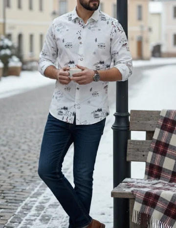 Camasa Zara, alb Alb