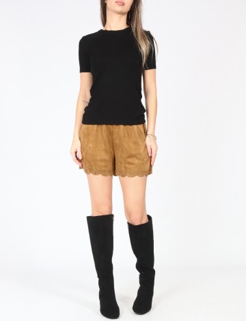 Pantaloni scurti Zara, maro