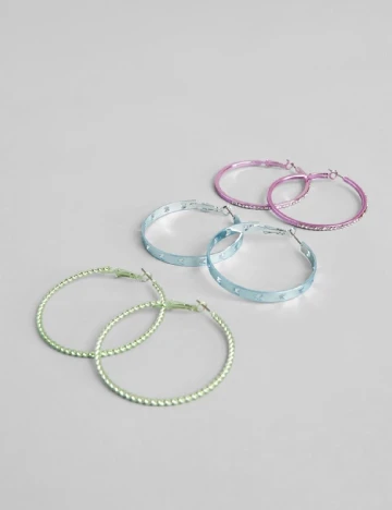 Set Cercei 3 perechi Bershka, mix culori Mix culori