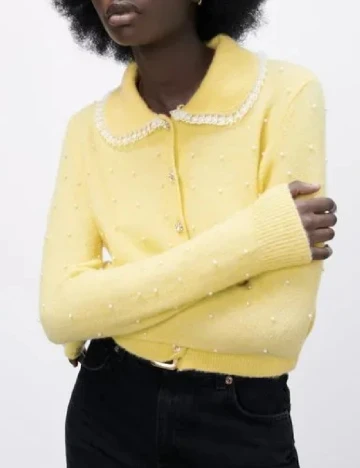 Cardigan Zara, galben