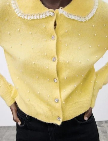 Cardigan Zara, galben