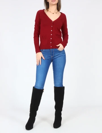 Cardigan Zara, rosu Rosu