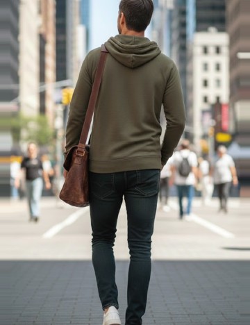 Hanorac Bershka, verde