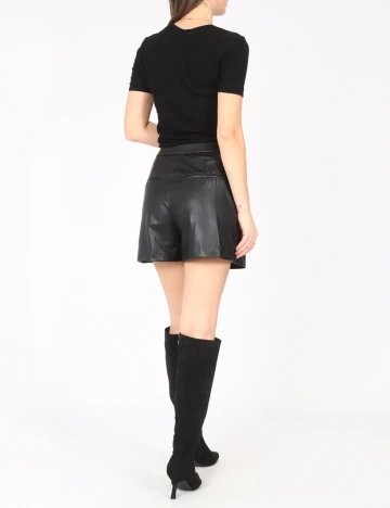 Pantaloni scurti Zara, negru Negru