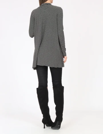 Bluza Bershka, alb/negru Negru