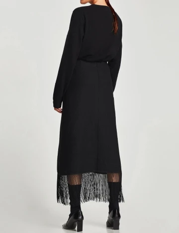 Fusta Zara, negru Negru