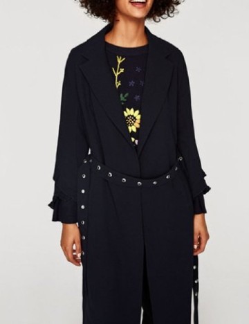 Trench Zara, bleumarin