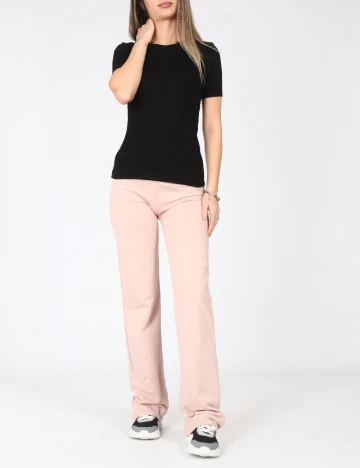 Pantaloni Zara, roz pal Roz