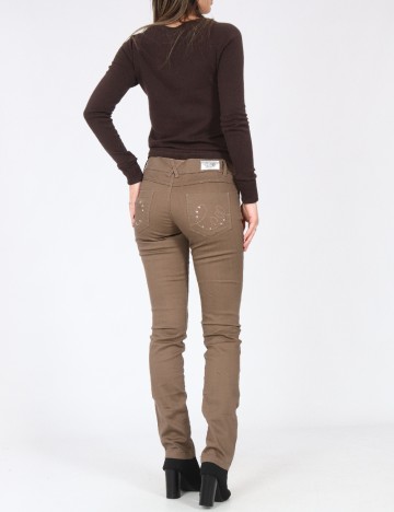 Pantaloni Zara, maro