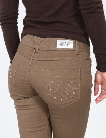 Pantaloni Zara, maro