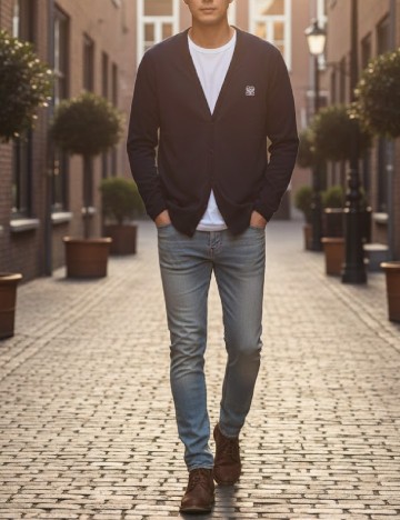 
						Cardigan Zara, bleumarin