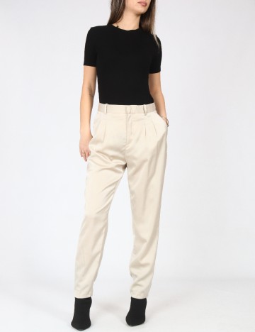 
						Pantaloni Zara, crem
