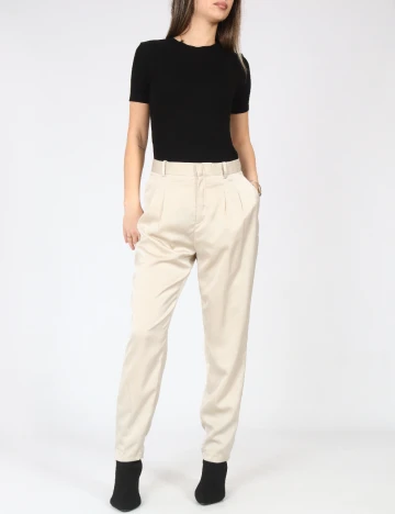 Pantaloni Zara, crem Crem