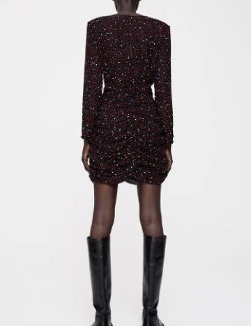 Rochie scurta Zara, negru Negru