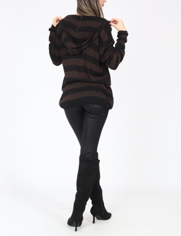 Hanorac Zara, negru/maro