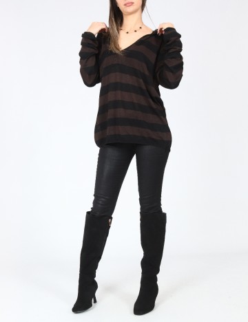 Hanorac Zara, negru/maro