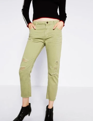 Blugi Zara, verde Verde