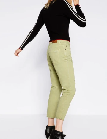 Blugi Zara, verde Verde