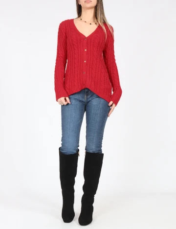 Cardigan Zara, rosu Rosu