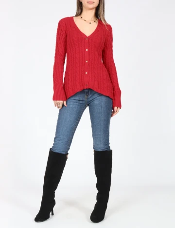 Cardigan Zara, rosu Rosu