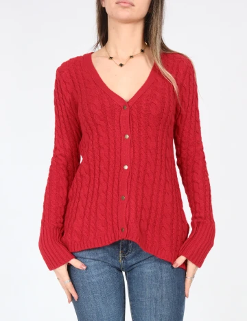 Cardigan Zara, rosu Rosu