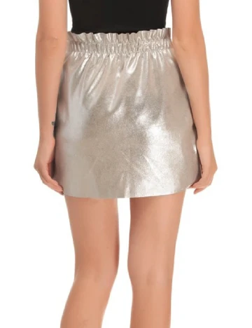 Fusta Zara, argintiu Gri