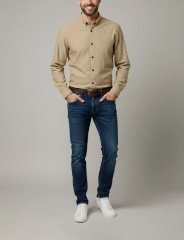 Camasa Zara, bej Crem