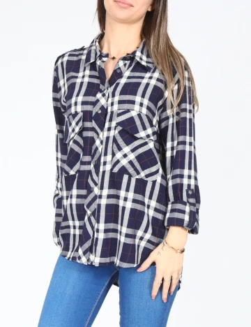 Camasa Zara, bleumarin Albastru