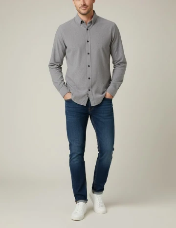 Camasa Zara, gri Gri