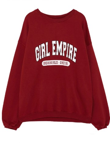 Bluza Oversize Pull&Bear, rosu