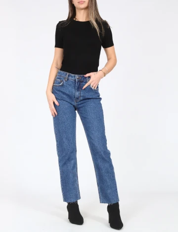 Blugi Bershka, albastru Albastru