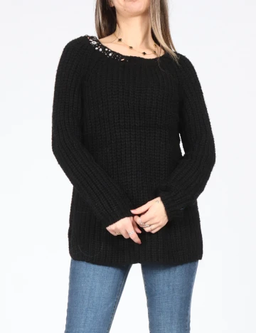 Pulover Zara, negru Negru