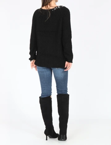 Pulover Zara, negru Negru