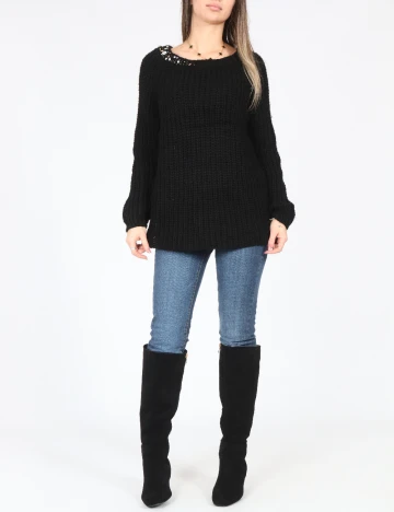 Pulover Zara, negru Negru