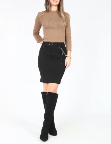 Fusta Zara, negru Negru