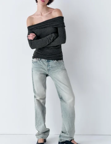 Bluza Zara, gri inchis Gri