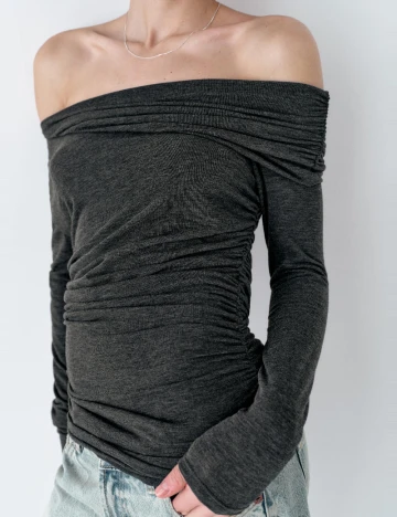 Bluza Zara, gri inchis Gri