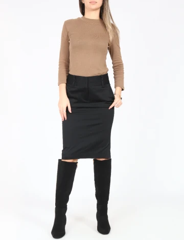 Fusta Zara, negru Negru