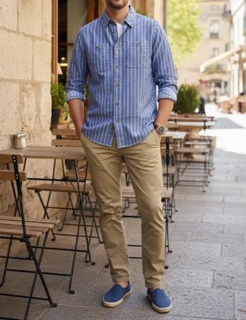 Camasa Bershka, albastru Albastru