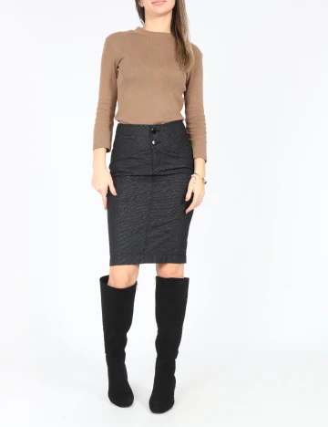 Fusta Zara, negru Negru