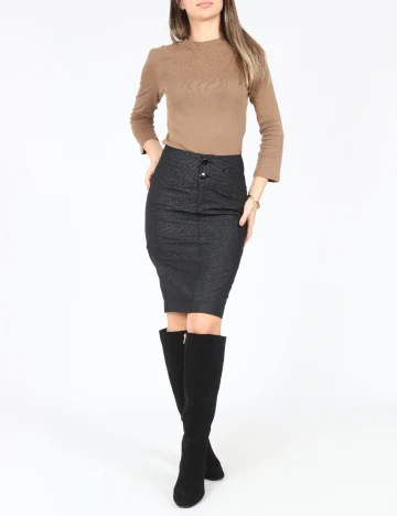 Fusta Zara, negru Negru