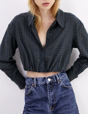 Camasa Zara, albastru Albastru